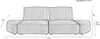 Zuiver Hunter Sofa 3-Sitzer Sand/ Beige Produktbild-Vorschau 6