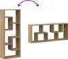 Two modular shelving units are shown against a white background, with an arrow indicating they can be combined or rearranged. Náhled obrázku produktu