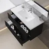 100 cm Badmöbel-Set Unterschrank mit Mineralguss waschtisch Produktbild-Vorschau 2