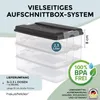 Aufschnittdosen mit Deckel 3x2,3l (Anthrazit, 4-teilig) Produktbild-Vorschau 2