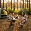Relaxdays Campingtisch, 4 Sitzhocker, klappbar, Produktbild-Vorschau 3
