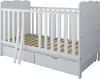 ZEE Babybett 140x70 ISABEL 2in1 Weiß mit 2 Schubladen Produktbild-Vorschau 5