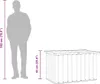 vidaXL Garden box Brown 109 x 67 x 65 cm Voir les images du produit 10