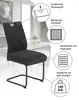 A chair with feature callouts. Produktbild-Vorschau