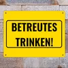 Metallschild XL in 21x28 cm mit Alkohol-Spruch Betreutes Produktbild-Vorschau 2
