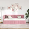 vidaXL Eckbettgestell mit Kopfteil Rosa 90 cm x 200 cm Samt Produktbild-Vorschau 3
