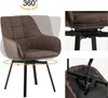 CLIPOP Drehbarer Esszimmerstuhl 2er Set aus Kunstleder, Produktbild-Vorschau 7