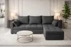 AX LIVING Ecksofa ELIF Grau mit Schlaffunktion L-Form, Sofa Produktbild-Vorschau 1