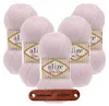 5 x ALIZE Baby Best 184 Powder Pink mit Label Produktbild-Vorschau 1