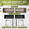 CASARIA® Blumenkasten 2er Set 11 Liter Montagehalterung Produktbild-Vorschau 4