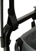A close-up view of the black metal frame and gray fabric of a folding wagon. Produktbild-Vorschau