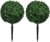 HOMCOM 2er-Set Künstlicher Buchsbaum groß 70 cm Produktbild-Vorschau 1