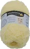 A ball of yellow yarn with a label wrapped around it. Produktbild-Vorschau