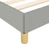 vidaXL Bettgestell ohne Matratze Hellgrau 140x200 cm Stoff Produktbild-Vorschau 6