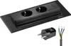 EVOLine BackFlip Schwarz matt 2x Steckdose mit USB-C, Produktbild-Vorschau 9
