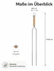Bratenspieß 56 cm aus Edelstahl mit Eschenholzgriff – Produktbild-Vorschau 5