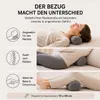 Nackenrollen Bezug 2er Set 15x40 cm – Nackenmassagekissen Produktbild-Vorschau 3