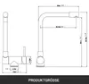 AICA Spültischarmatur Vorfenster Wasserhahn Küche 180° Produktbild-Vorschau 2