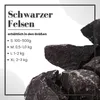 Aquarium Natursteine Schwarzer Felsen 1 Stück Gr. XL 2-3kg Produktbild-Vorschau 2