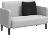 vidaXL Poduszka na plecy czarna 60 x 24 x 50 cm aksamitna Podgląd zdjęcia produktu 2