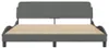 Maison Exclusive - Lit "Dover" gris foncé, 183x213 cm, Voir les images du produit 4