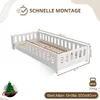 Crazy Pine Kinderbett 90x200 cm – Weißes Montessori Produktbild-Vorschau 2