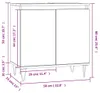 vidaXL Koupelnová skříňka Sonoma Oak 58x33x60 cm Materiál Náhled obrázku produktu 8