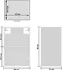 vidaXL Wisząca szklana szafka biała 40x31x60 cm materiał Podgląd zdjęcia produktu 10