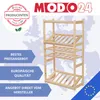 MODO24 Kombiregal Holz, 4 Flaschenablagen, 2 Kistenböden, Produktbild-Vorschau 8