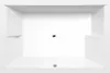 A top-down view of a white bathtub. Produktbild-Vorschau