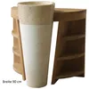 Teako Design Badmöbel Set Laxa Teakholz 120cm mit Marmor Produktbild-Vorschau 7