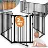 CASARIA Kaminschutzgitter Baby mit Sicherheitstür Metall 2x Produktbild-Vorschau 1