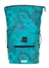 A teal backpack with a floral pattern. Produktbild-Vorschau