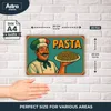 Blechschild Pasta 20x30 cm Retro Metallschild mit Produktbild-Vorschau 2