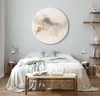 Runde Bilder 80x80 cm Marmoroptik gold beige Leinwandbild 1 Produktbild-Vorschau 3