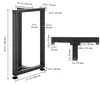 SucceBuy Zestaw 2 podpór stołowych 450 x 220 x 740 mm, Podgląd zdjęcia produktu 8
