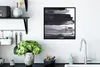 MuchoWow® Gerahmtes Poster Farbe - Schwarz - Design 40x40 Produktbild-Vorschau 3