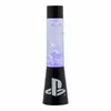 A black and transparent lava lamp with purple light and floating shapes, featuring the PlayStation logo on its base. Podgląd zdjęcia produktu