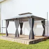 Outsunny Pavillon 4x3 m Wasserabweisend Stabil Produktbild-Vorschau 3