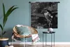 MuchoWow® Wandteppich Wandbehang Kolibri zwischen lila Produktbild-Vorschau 4
