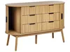 BELIANI Komoda jasnobrązowy MDF 6 szuflad 2 pary Podgląd zdjęcia produktu 6