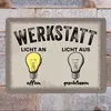Öffnungszeiten Metallschild XL in 21x28 cm mit Spruch Produktbild-Vorschau 2