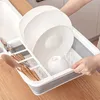 Scolapiatti pieghevole Intirilife in grigio e bianco per il Anteprima dell’immagine prodotto 5