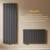 EMKE Heizkörper Vertikal Design Paneelheizkörper 1800x460mm Produktbild-Vorschau 7