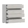 Komoda Příborníky Highboard 90 cm White/Kathult Grey se Náhled obrázku produktu 5