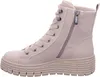 A side view of a single beige boot. Náhľad obrázku produktu