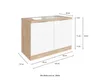 Held Möbel Spülenschrank inkl Spüle Florenz BxTxH 120 x 60 Produktbild-Vorschau 6