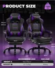 GTPLAYER Gaming Stuhl mit Fußstütze, Ergonomischer Produktbild-Vorschau 5
