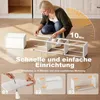 HOMCOM Stehleuchte Beleuchtung mit 3 Regalen E27 bis 40W Produktbild-Vorschau 7