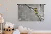 MuchoWow® Wandteppich Wandbehang Goldammer - Schnee - Vogel Produktbild-Vorschau 3